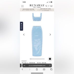 Runaway the Label two piece set